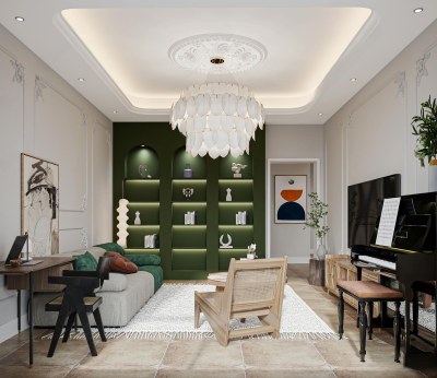 法式客餐厅3D模型下载